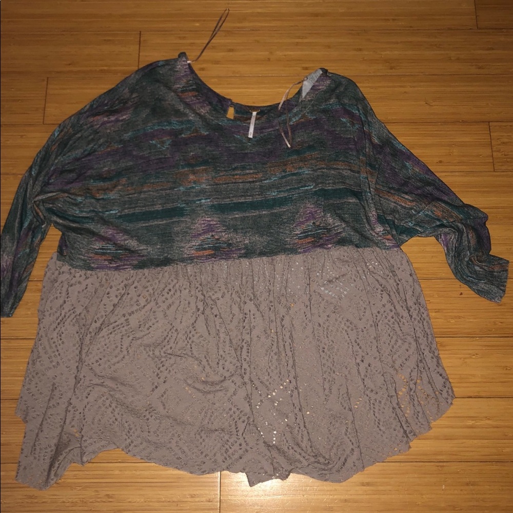 Free people multi color shirt size Medium